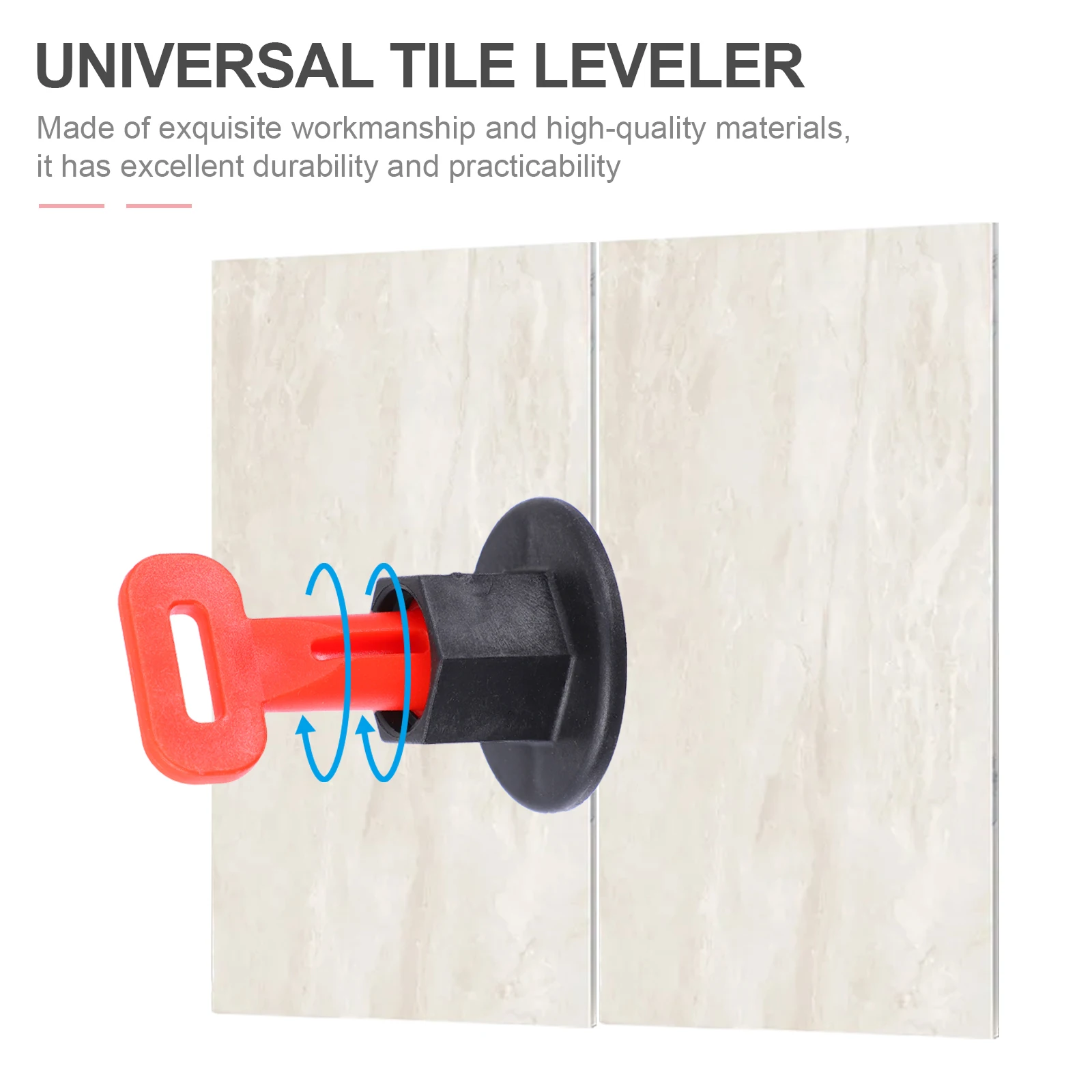 

50Pcs Floor Tile Leveling Tool Professional Ceramic Tile Adjuster Durable Practical Tiling Accessories Tiling Auxiliary Tool