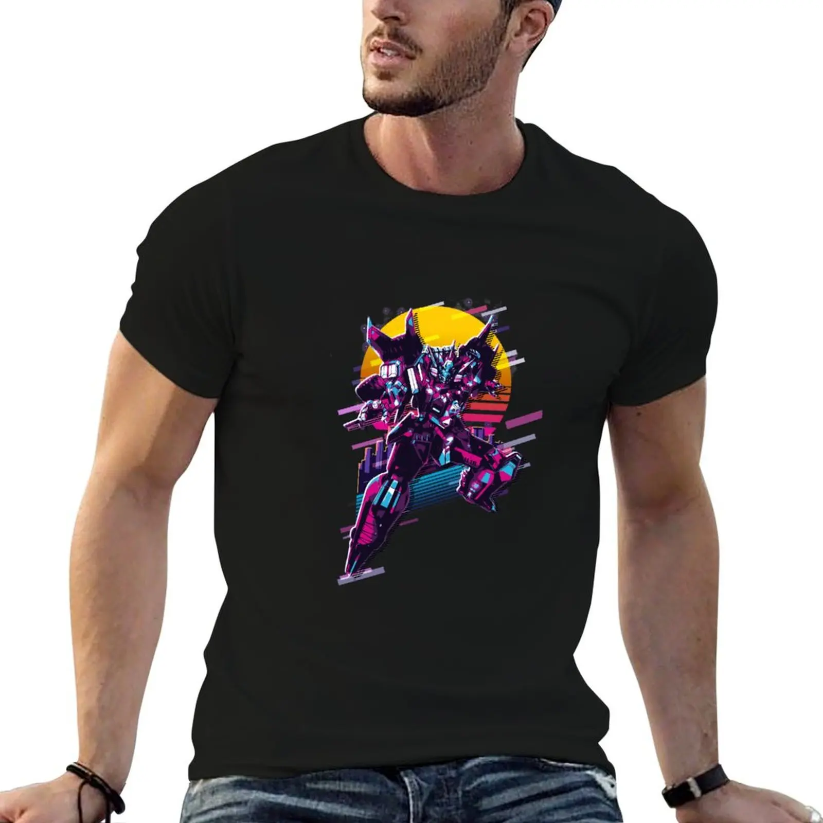 Camisas de hombre t SSSS para 100 Dynazenon para retro* hombre por ciento Dynazenon algodón t anime-camisa * camiseta de los años 80
