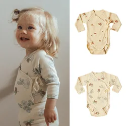 Baby Clothes Rompers Trendy Long Sleeve Bodysuit Newborn Infant Baby Girl Boy Jumpsuit Sea Buckthorn Toddler Crawling Clothes