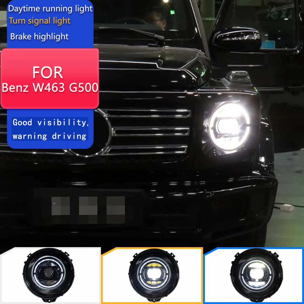 Car Styling Head Lamp for Benz W463 G500 Headlights G350 G55 G63 LED Headlight Angel Eye DRL Hid Bi Xenon Auto Accessories