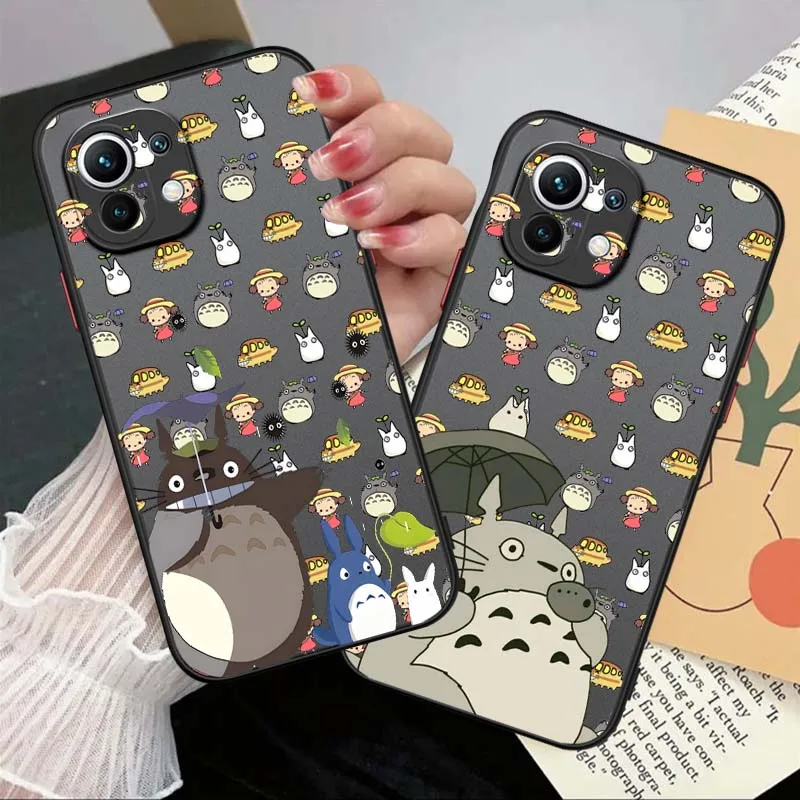 

Cute S-Studio Ghiblis Anime Phone Case For Xiaomi 14T 13T 13 12T 12 12S 11T 11 11i 10 10T Ultra Pro Lite Frosted Translucent