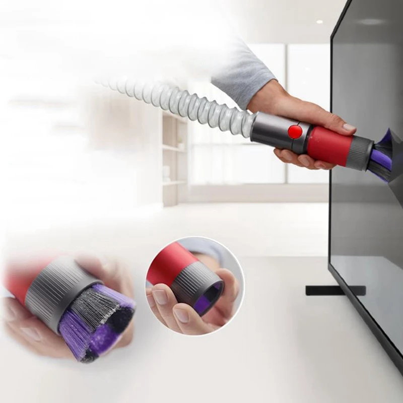 1 ชุดอุปกรณ์เสริมสําหรับ Dyson V8 FOCUS ที่นอนเครื่องดูดฝุ่นด้านหน้าด้านหลังกรอง Self-ทําความสะอาด Ultra-Soft Dusting แปรง