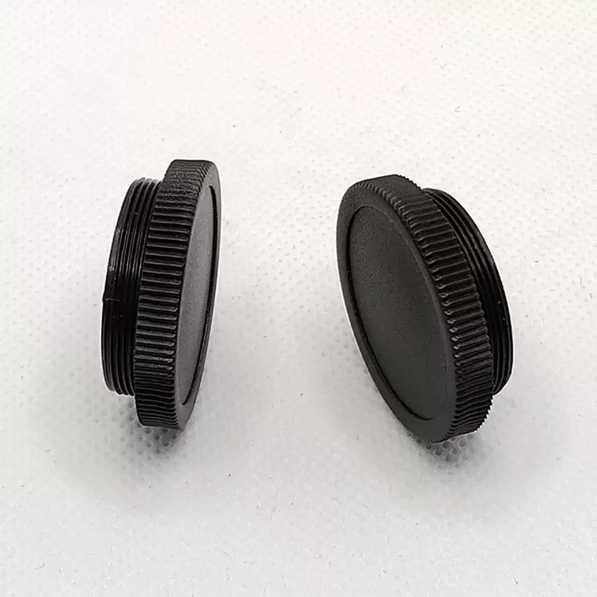 2PCS Microscope Adapter Dust Cover Standard RMS Thread Dustproof Cover of ABS Plastic Material 20.2X0.706 / M26