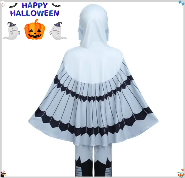 الأطفال الكبار تأثيري 99 ليال الغابات الغزلان البومة الملابس ثلاثية الأبعاد طباعة تأثيري حلي هالوين كرنفال لعبة الرعب فستان البدلة