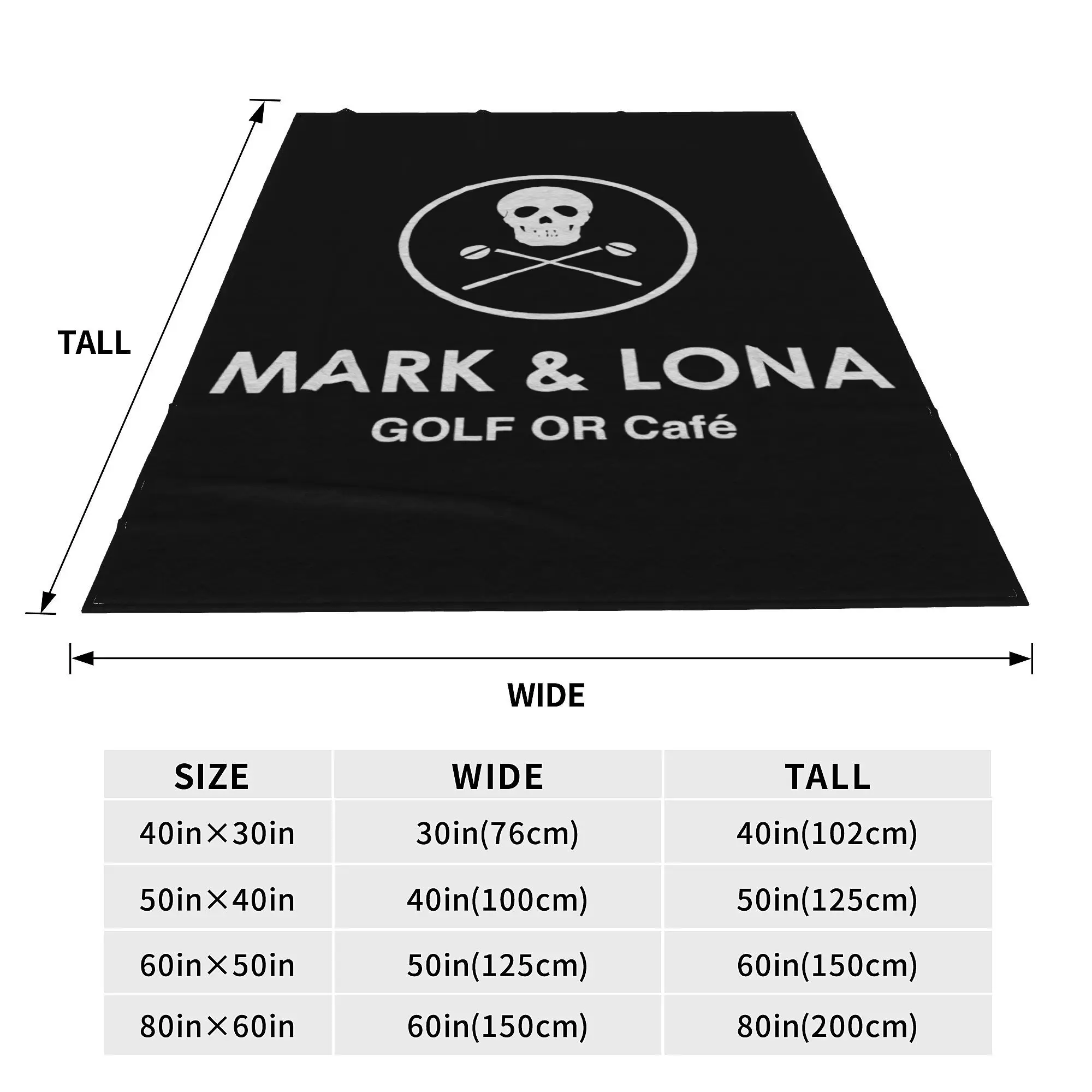 Marks & Lonas Golf Blanket Multiple Sizes Soft Fuzzy Plush  Throw Blankets for Couch Sofa and Bed