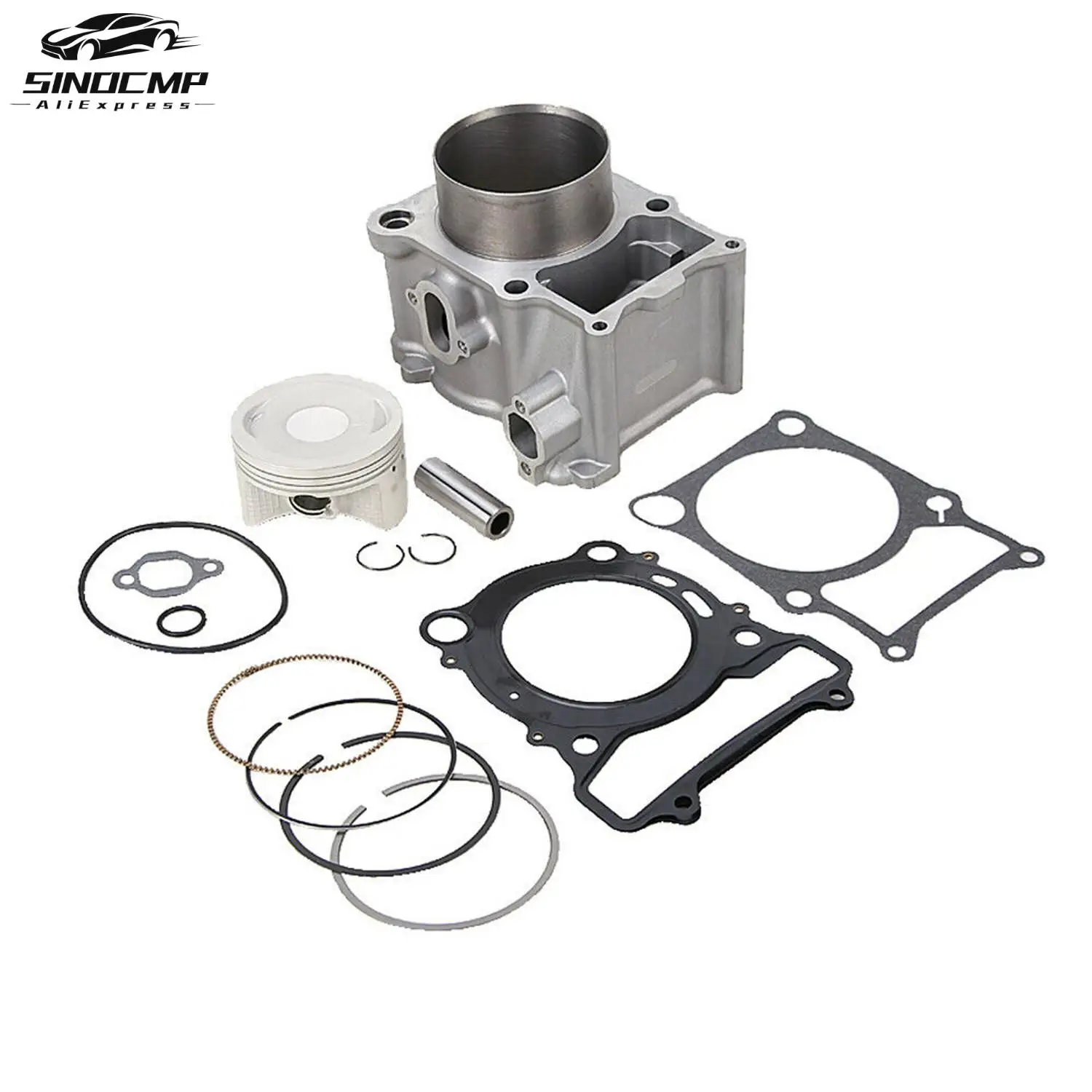 

Cylinder Piston Top End Gasket Kit 5GH-11310-00-00 5GH-11631-00-00 5GH-11181-00-00 For Yamaha Kodiak 400 Grizzly 400 YFM 400