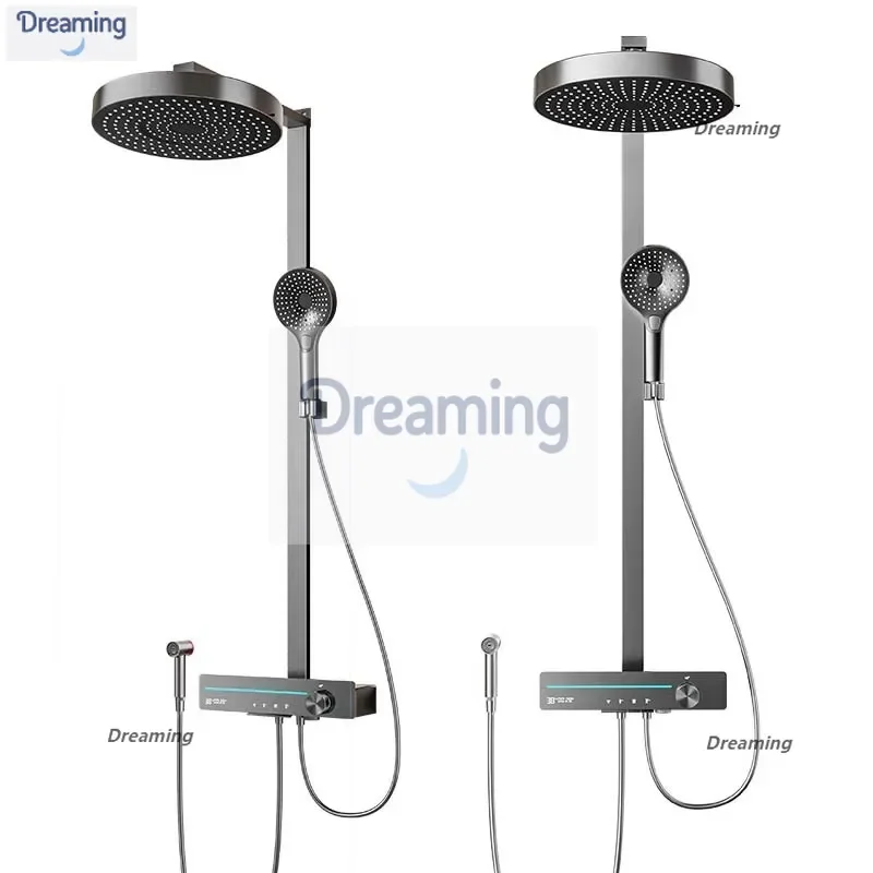 

Shower shower set All copper home bathroom Toilet gun gray rain pressurized shower nozzle