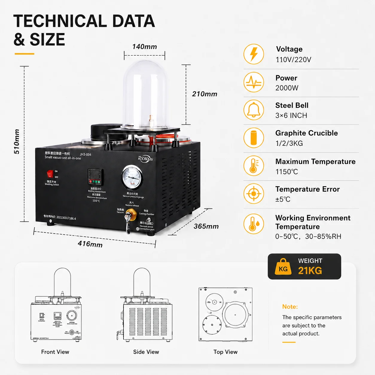 Tooltos Metal Casting Machine — product information 2