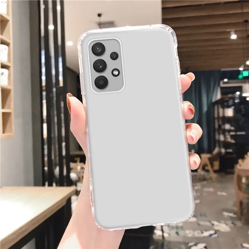 لينة حافظة لهاتف سامسونج A56 A36 5G A16 A55 A54 A53 A52 A50 A35 A34 A33 A32 A23 A22 غطاء Funda شفاف مقاوم للصدمات