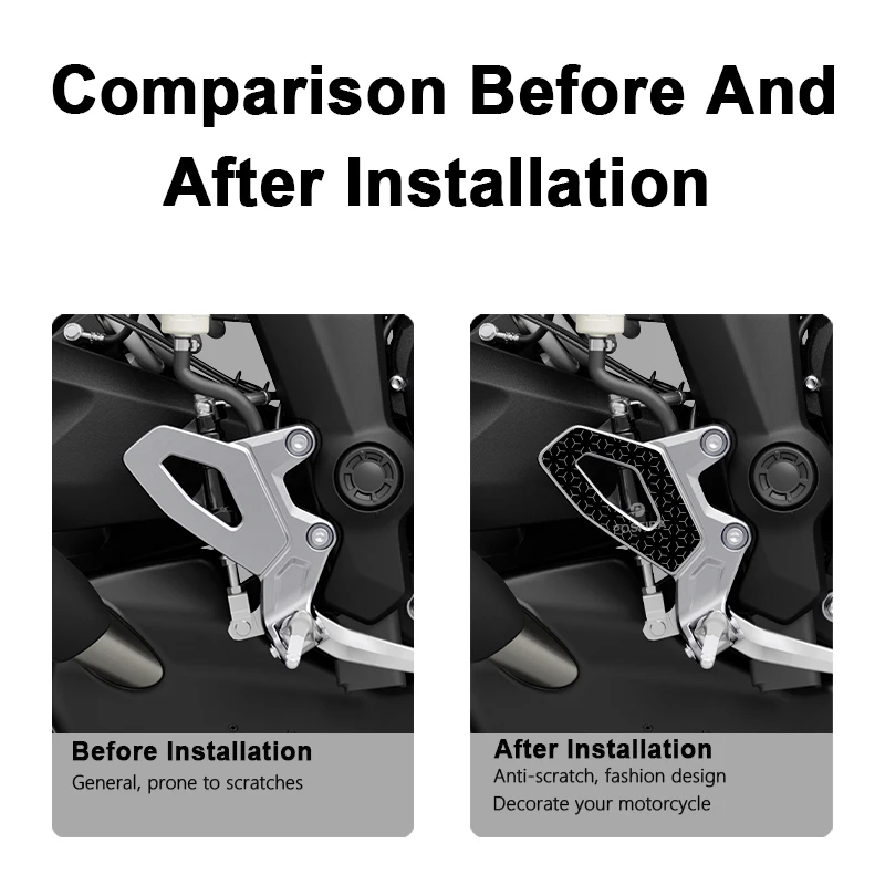 POSFIRA Motorcycle Footrest Panel Stickers Vinyl Decals for Triumph Tiger Sport 800 2025 Motorbike Decoration Accessories