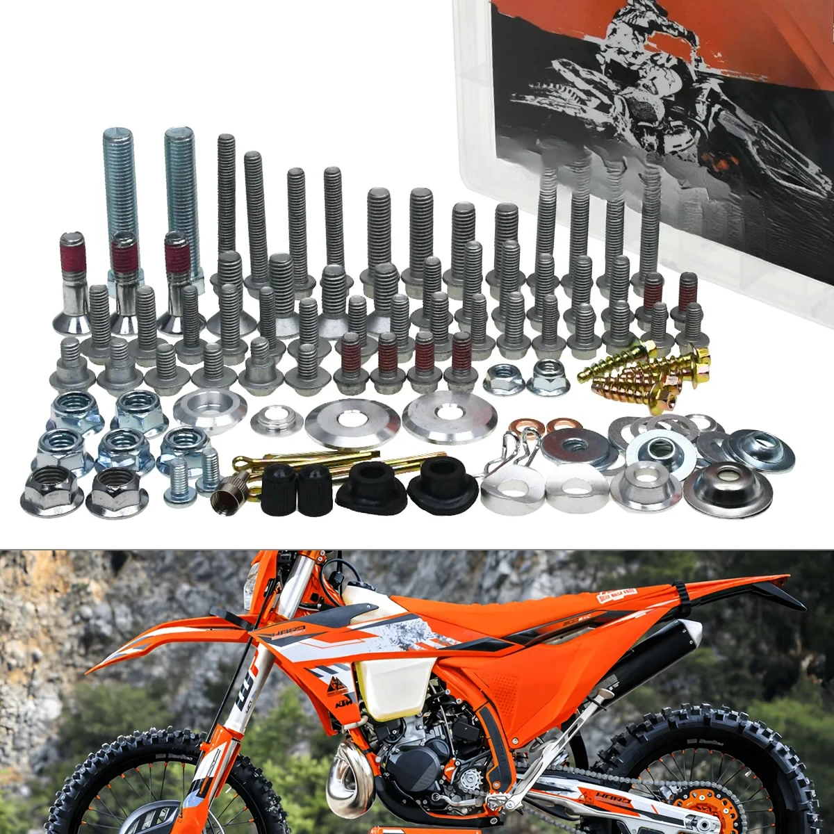 

Hardware Bolt Full Plastics Fastener Kit For KTM EXC EXC-F SX SX-F XC XCF XC-W XCFW 125-530 For Husqvarna FC FE TC TE TX TEi TXi