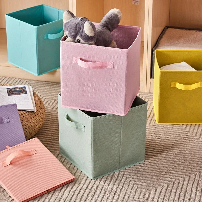 Cubes de rangement en tissu pliable, boîte de rangement pour Cisco et jouets, fournitures pour la maison, vêtements, sous-vêtements, 1 pièce