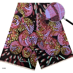 2026 New Style Nigeria Golden- Wax Print Fabric - High Quality African Wax Print Fabric for Patchwork, Clothing & DIY" T1