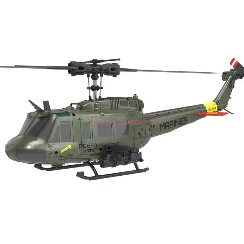 C032 Uh-1 Huey محاكاة ثلاثية الأبعاد ستة طريقة Aileron الحرة عكس تحلق حيلة هليكوبتر الكهربائية التحكم عن بعد نموذج طائرة لعبة