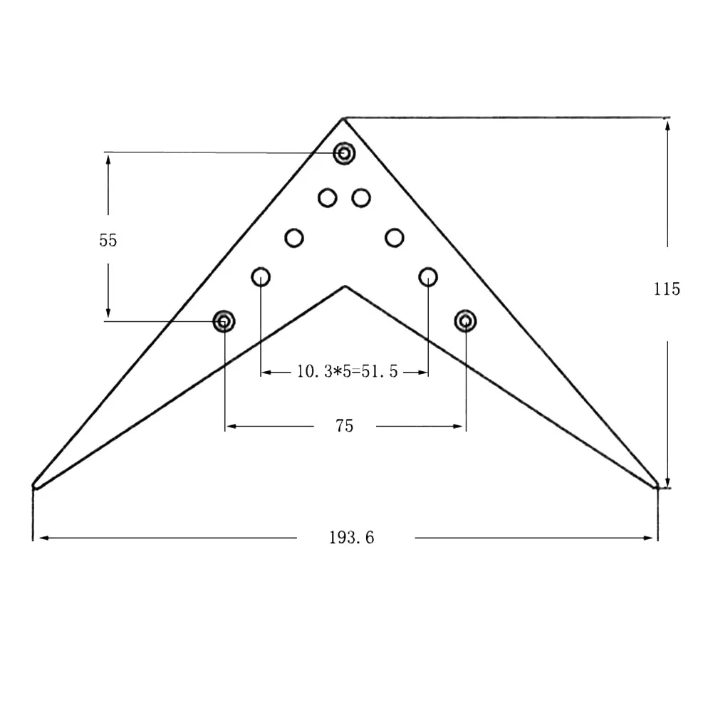 For Guitar Customization 160*85.5mm Electric Guitar Tailpiece Electric Guitar Bridge Aesthetic V-Shape Appearance