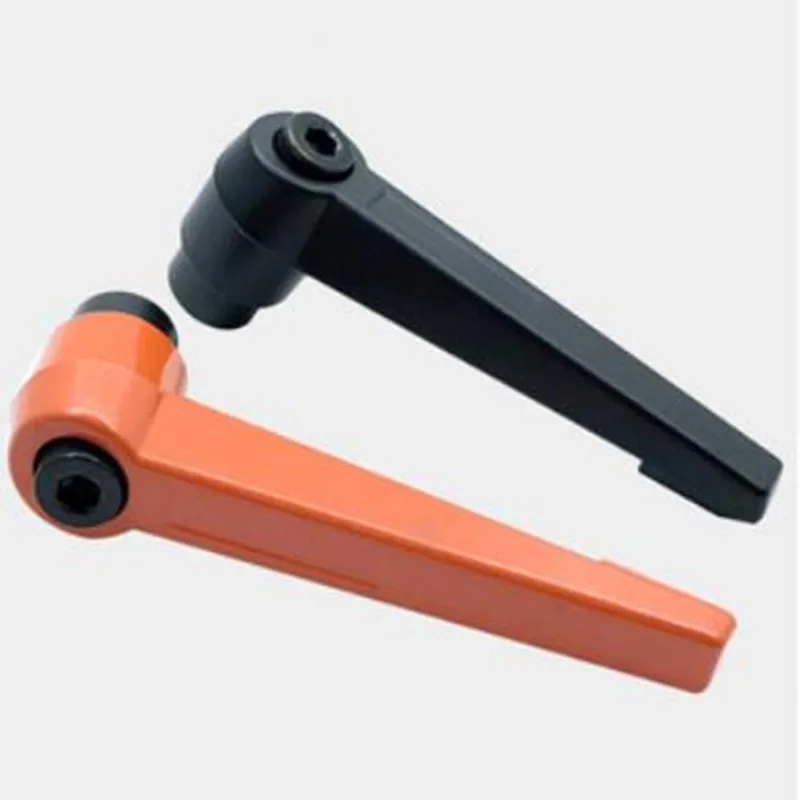 1pcs M4 M5/ M6 M8 M10 M12 m14 m16 Female Thread Adjustable Handle Knob Metal Thread Black Adjustable Clamping Handles Lever