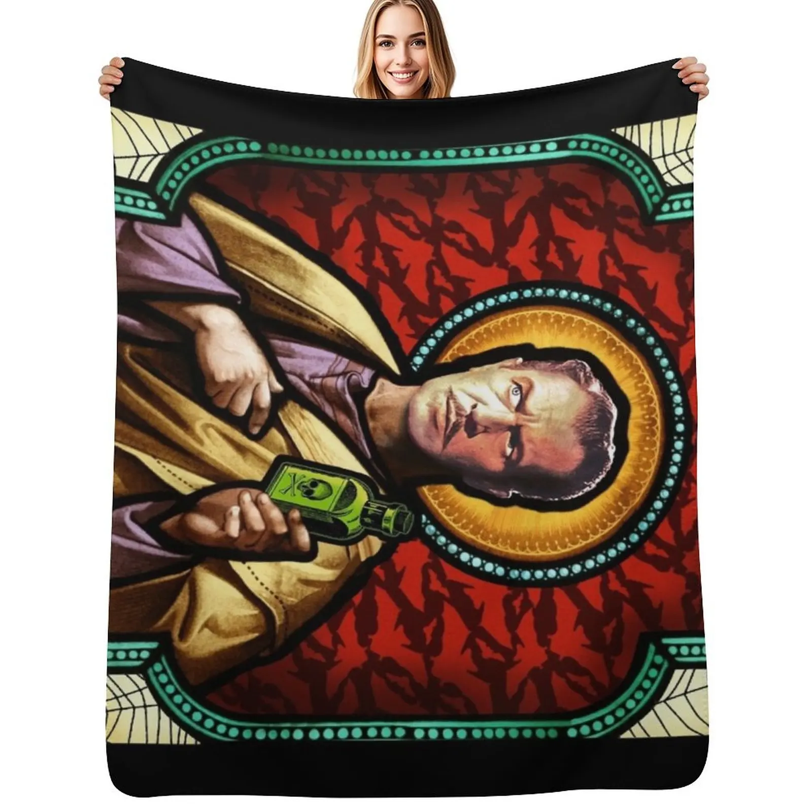 

St. Vincent Price Throw Blanket anime Retros blankets ands bed plaid Blankets