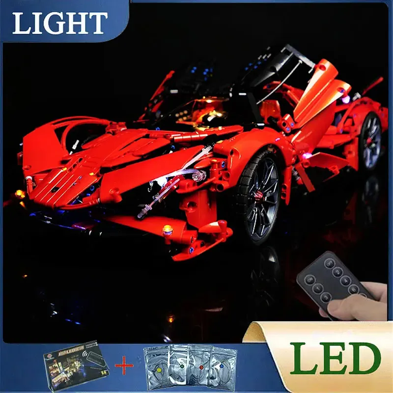 RC DIY LED Light Kit For LEGO 43100 Technical Sports Car ( Only LED Light,Without Blocks Model)