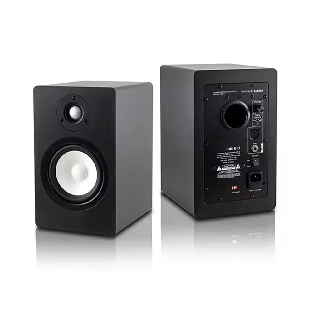 HS5 II 5-Inch Bi-Amplified Studio Monitor Speakers Kevlar Woofer Silk Dome Tweeter for Precise Audio Computer Home Theatre Use