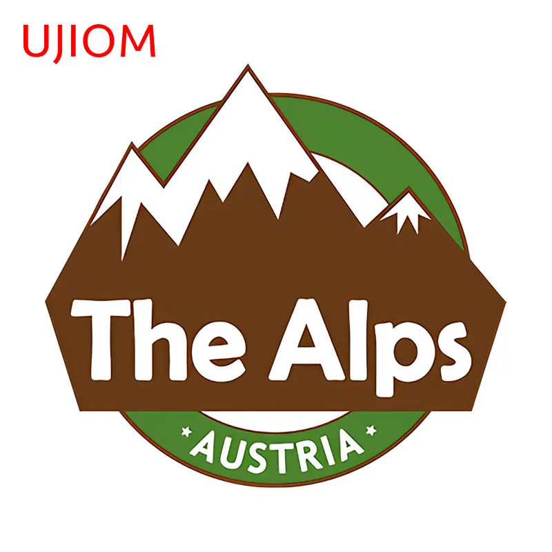 UJIOM The Alps Austria Wall Sticker Bathroom Guitar Creative Waterproof JDM Decal Fashionable Wallpaper Decoration Chambre