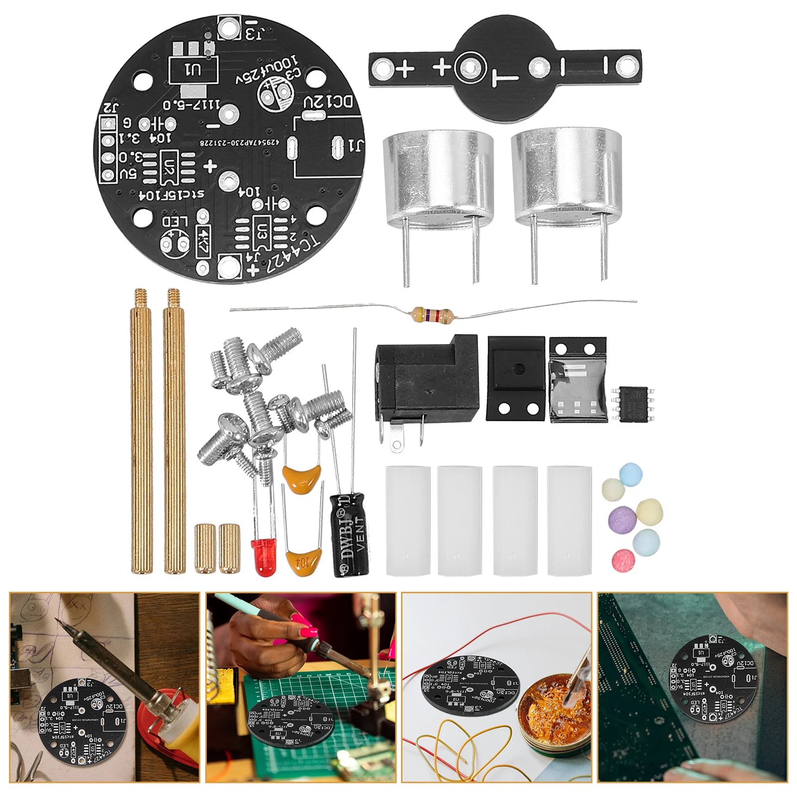 

1Set Soldering Practice Kit DIY Disassembled Electronic Soldering Kit for Beginners Students Hands-on Project Learning Set