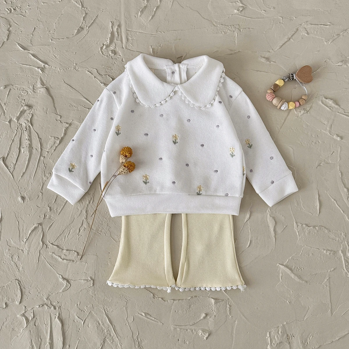 Frühling Baby Mädchen Kleidung Set Kleinkind Sweatshirt Liebe Langarm Bogen Hosen Neugeborenen Kinder Outfit Infant Anzüge 0-4 jahre – Detail 9