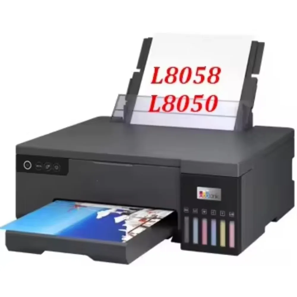 

New 6 Color A4 L8050 Ecotank Photo Printer Sublimation Printer for Epson L8058 Imprimante Inkjet Printer L8050