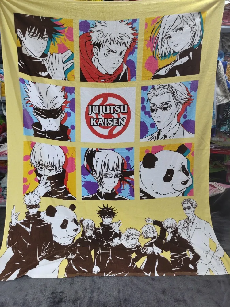 

Anime Jujutsu Kaisen Cosplay Air-conditioning Lunch Break Quilt Soft Absorbent Pure Cotton Hand Square Towel Xmas Birthday Gift