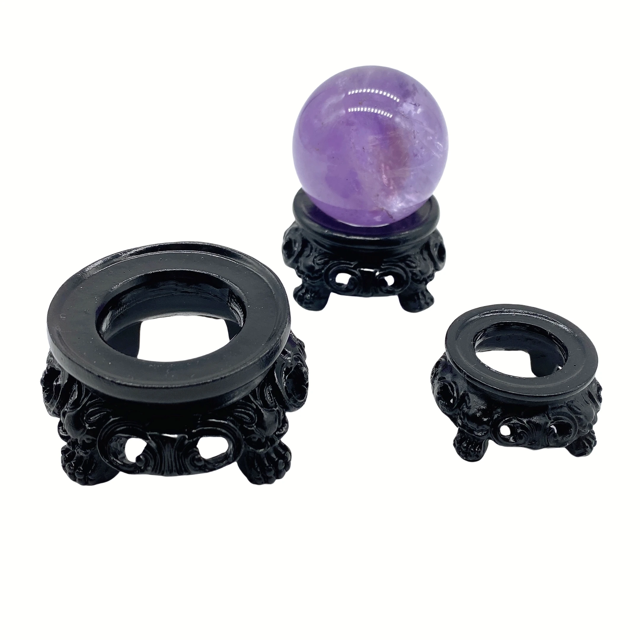 Resin Sphere Support Crystal Ball Base Sphere Pedestal Retro Display Stand Shooting props Ornament Accessories Home Decor