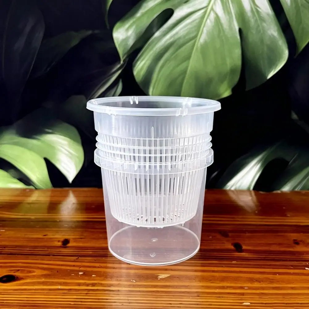 Breathable Plant Container Plastic Self-watering Plant Pot with Water Reservoir Slotted Pot for Root Control Breathable