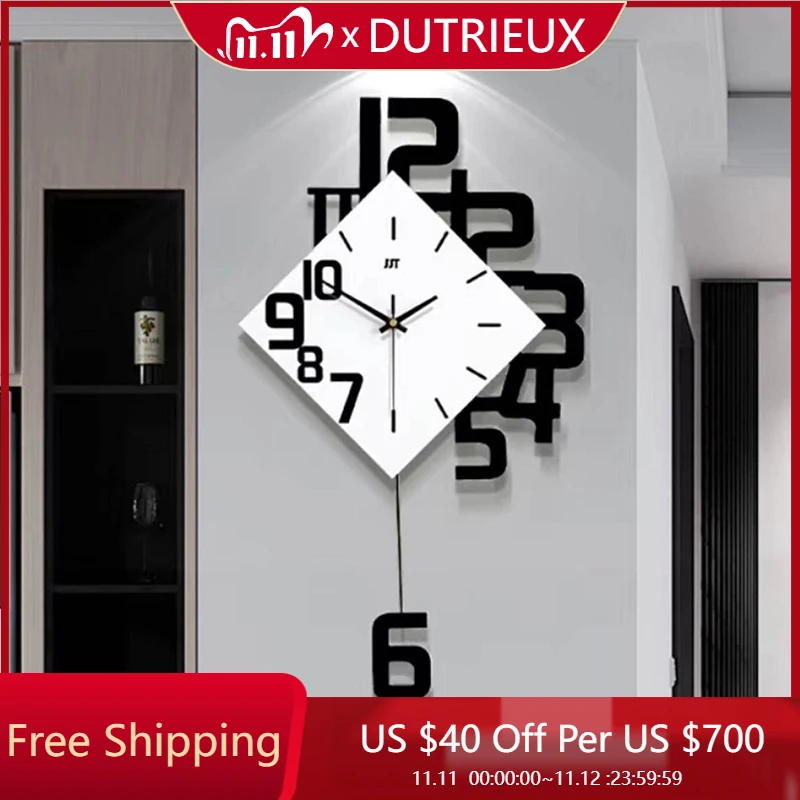 

Xenomorph Design Настенные Часы Бесшумные Креативные Скандинавские Эстетические Большие Настенные Часы Для Ресторана Современный Orologio Da Parete Домашний Декор