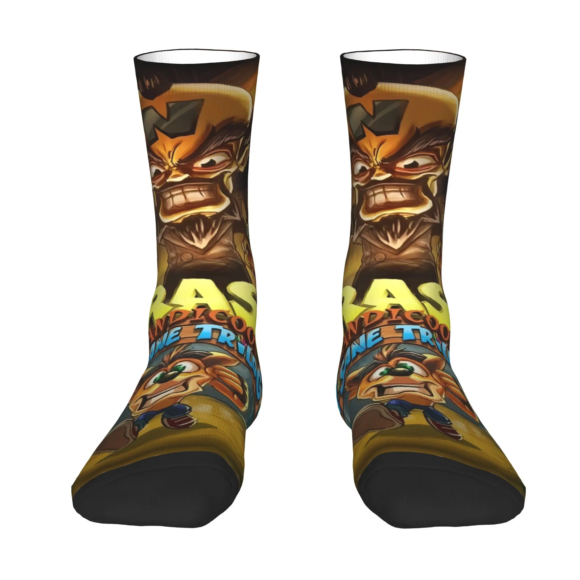 Fashion Printing Cartoon C-Crash B-Bandicoot Anime   Socks for Women Men Stretchy Summer Autumn Winter Game  Crew Socks