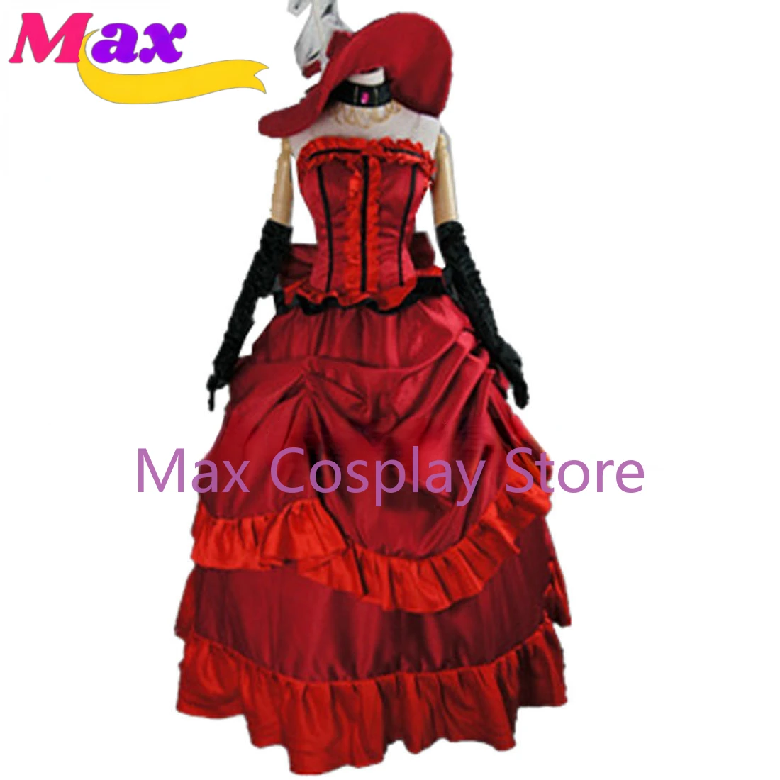 Max Fashion Anime Cosplay Costumes Madam Red Party Dress BZS