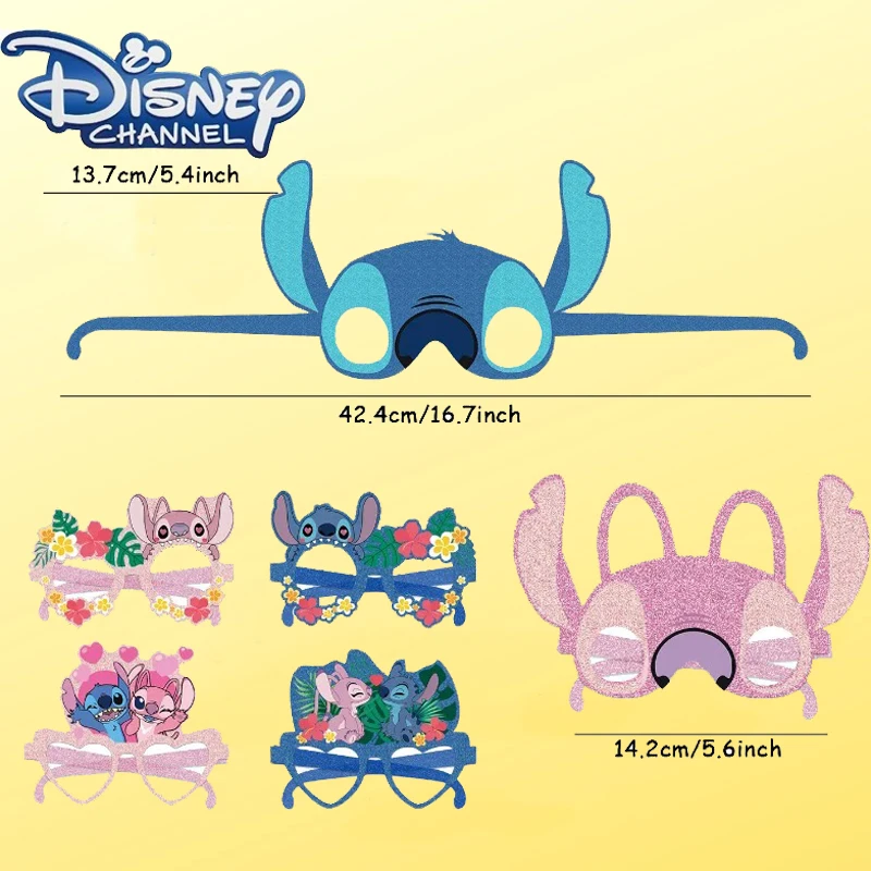 

Disney Movie Lilo & Stitch Birthday Party Glasses Decoration Anime Figure Stitch Cosplay Prop Accessories Children Toys Gifts