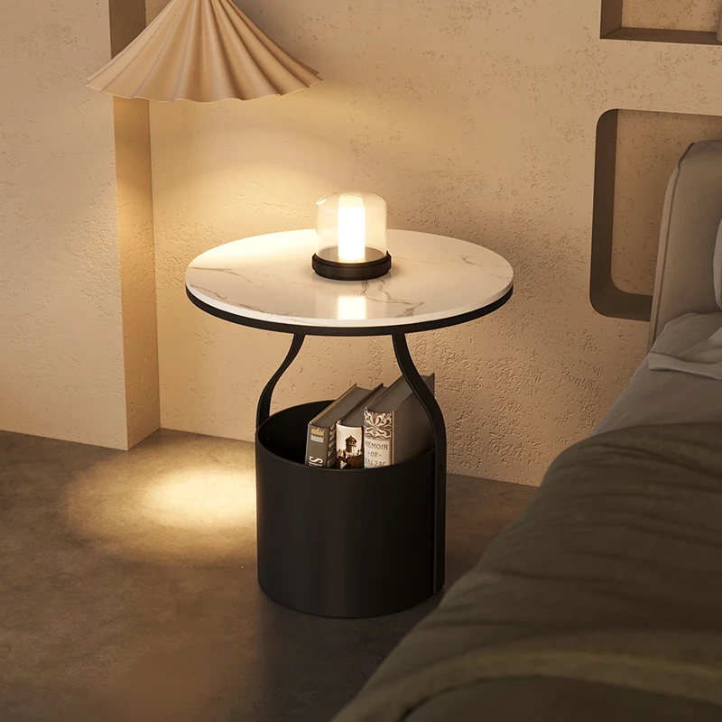 Bedside Storage Nightstand Nordic Metal Minimalist Hotel Cabinets Nightstands Mesa Lateral Mesita De Noche Home Furniture