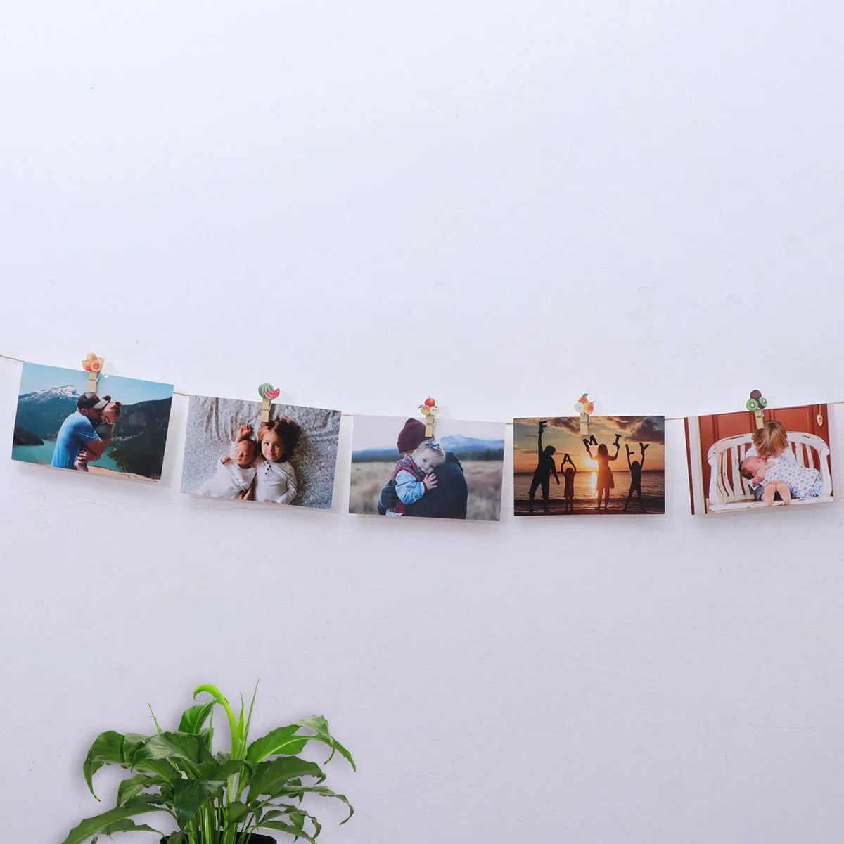 

10 Pcs Fruit Clips Photo Mini Clamps Picture Hanging Paper Craft Diy Pegs Wood Holder Watermelon