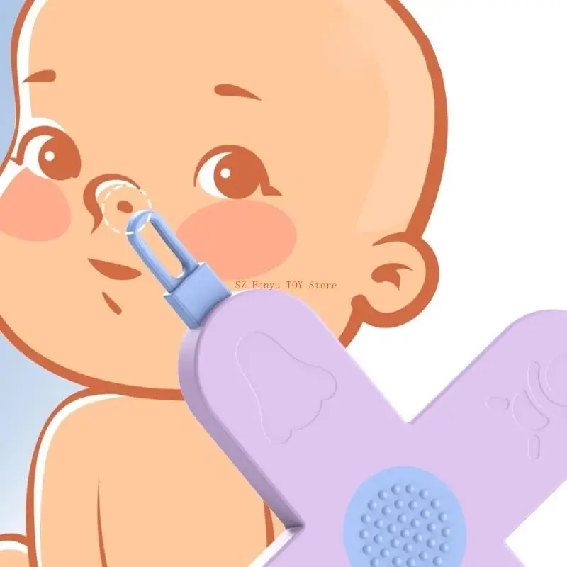 

96GC 4 in 1 Baby Care Tool Essential Gadget Ear Wax Removal Tool Earpick Ears Nose & Navel Cleaning Tool for New Parents