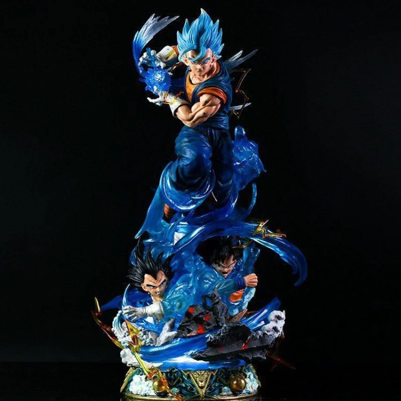 Grande Dragon Ball Anime Figure, Modelo GK, Luminoso, Super Saiyajin, Sun Wukong, Megit