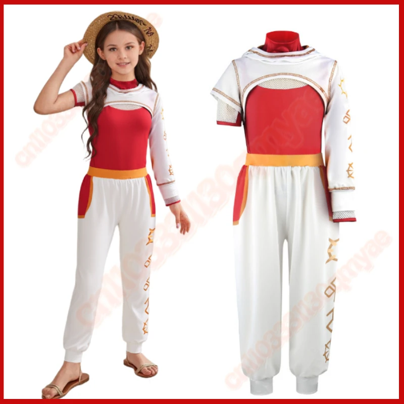 

Girl Halloween Costume Zombies Cheerleader Costume Hooded+T-Shirt+Pant 3Pcs Sets For Children Birthday Party Carnival Uniform