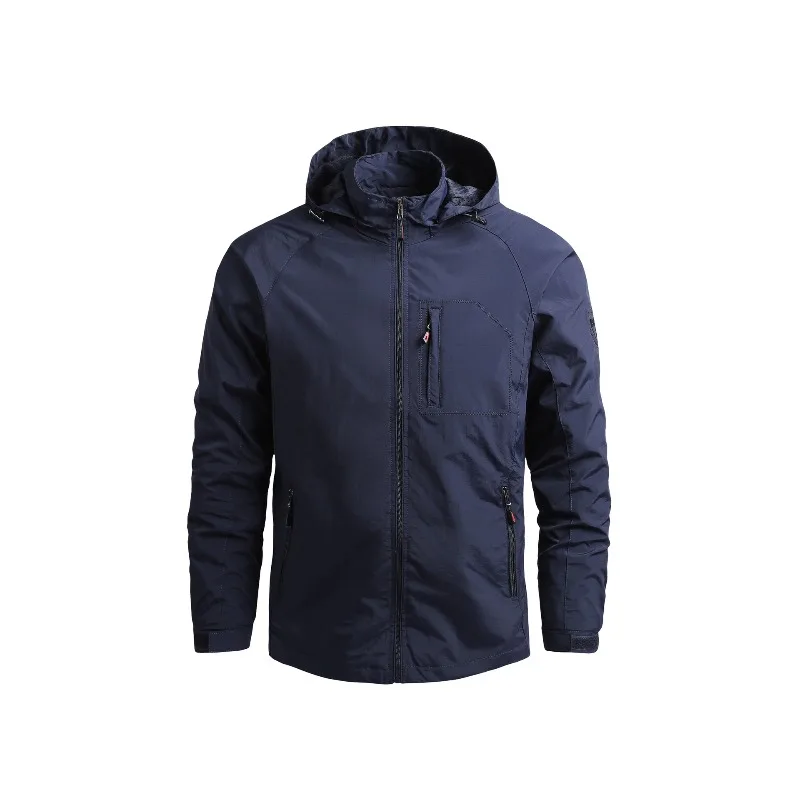 Men's Casual Jacket Stand Collar Lightweight Versatile Spring Autumn Outerwear Coat Fashion Trendy Zipper Jacket