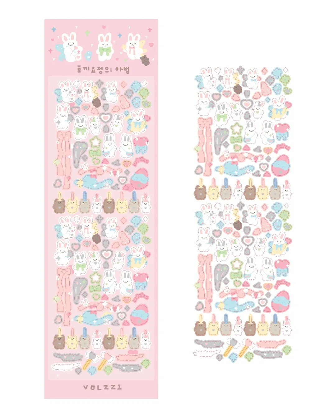

Korean Ins Bear Rabbit Sticker Diy Scraping Happiness Planning Album Mobile Phone Decor Sticker Kawaii Stationery Material Stick