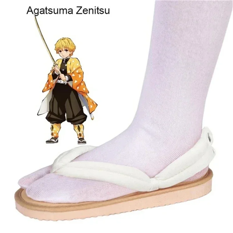 Demon Slayer Kimetsu No Yaiba Anime Cosplay accesorios Kamado Nezuko Cosplay zuecos Kimono chanclas Geta Zapatillas Zapatos