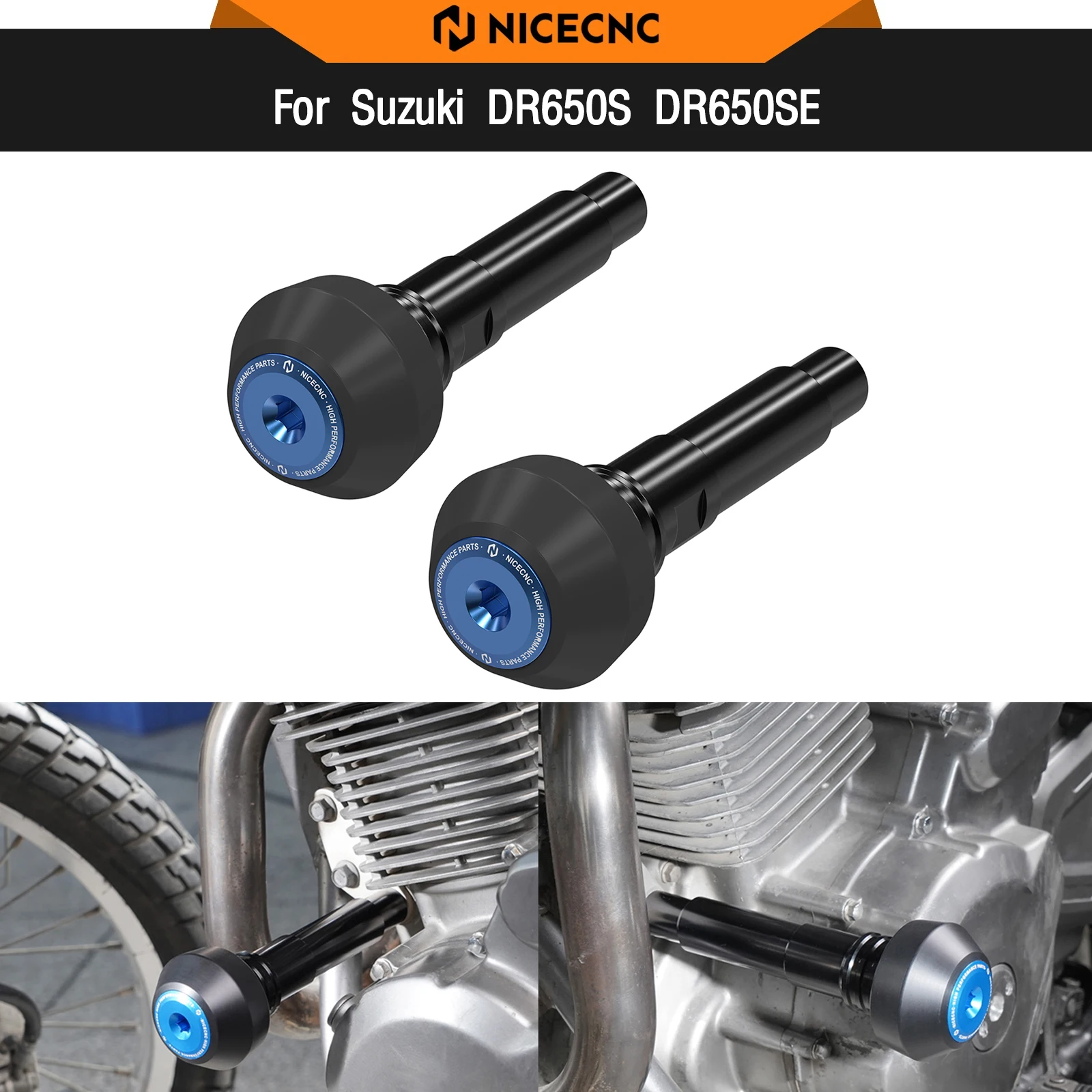 

For Suzuki DR650S DR650SE DR650S/SE 1996-2025 Frame Sliders Engine Guard Crash Protector DR 650 S DR 650 SE DR650 S DR650 SE