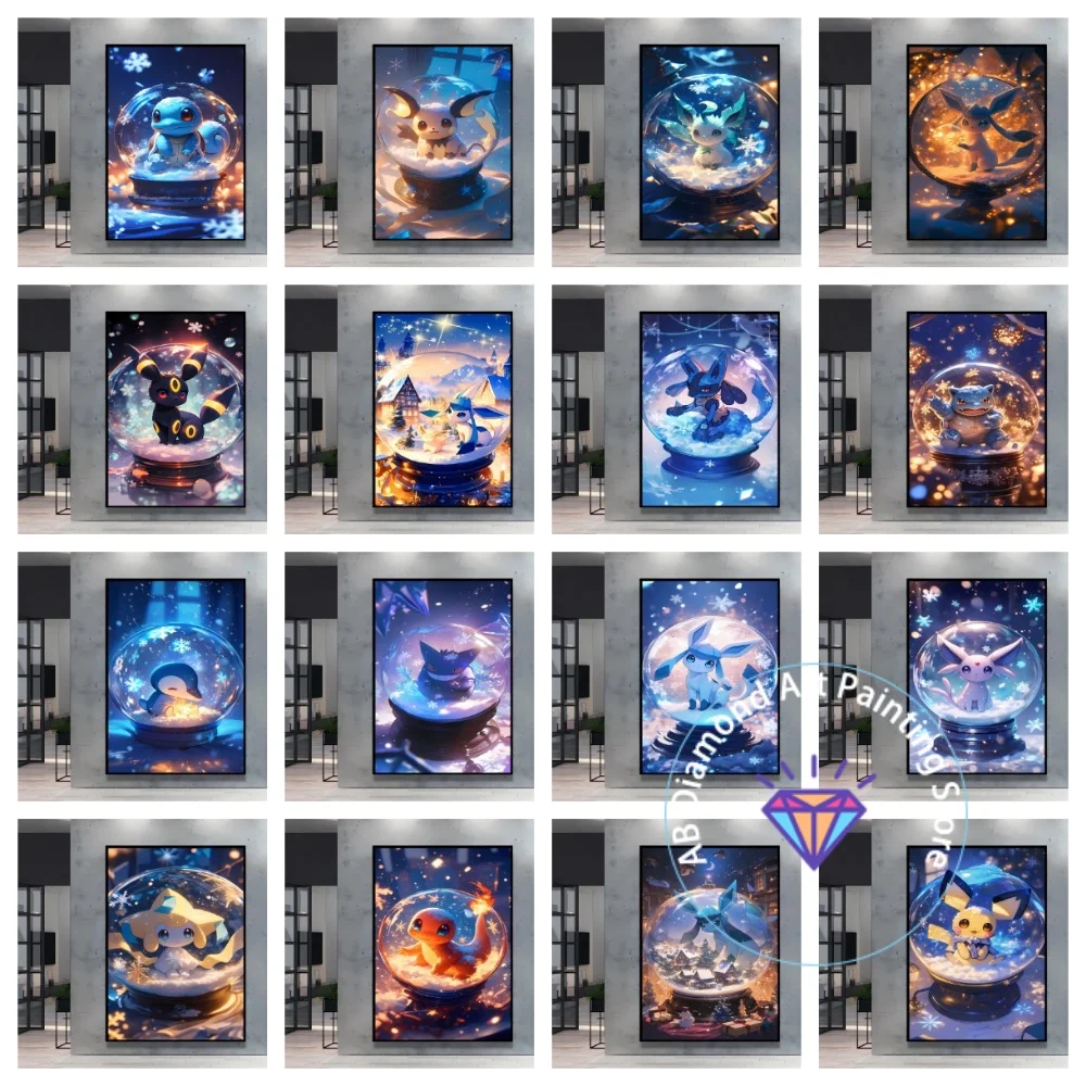 

Anime Pokemon Charmander Cartoon Character Square Round AB Diamond Painting Kit 5D DIY Handmade Art Gift Crafts Home Decor Gift