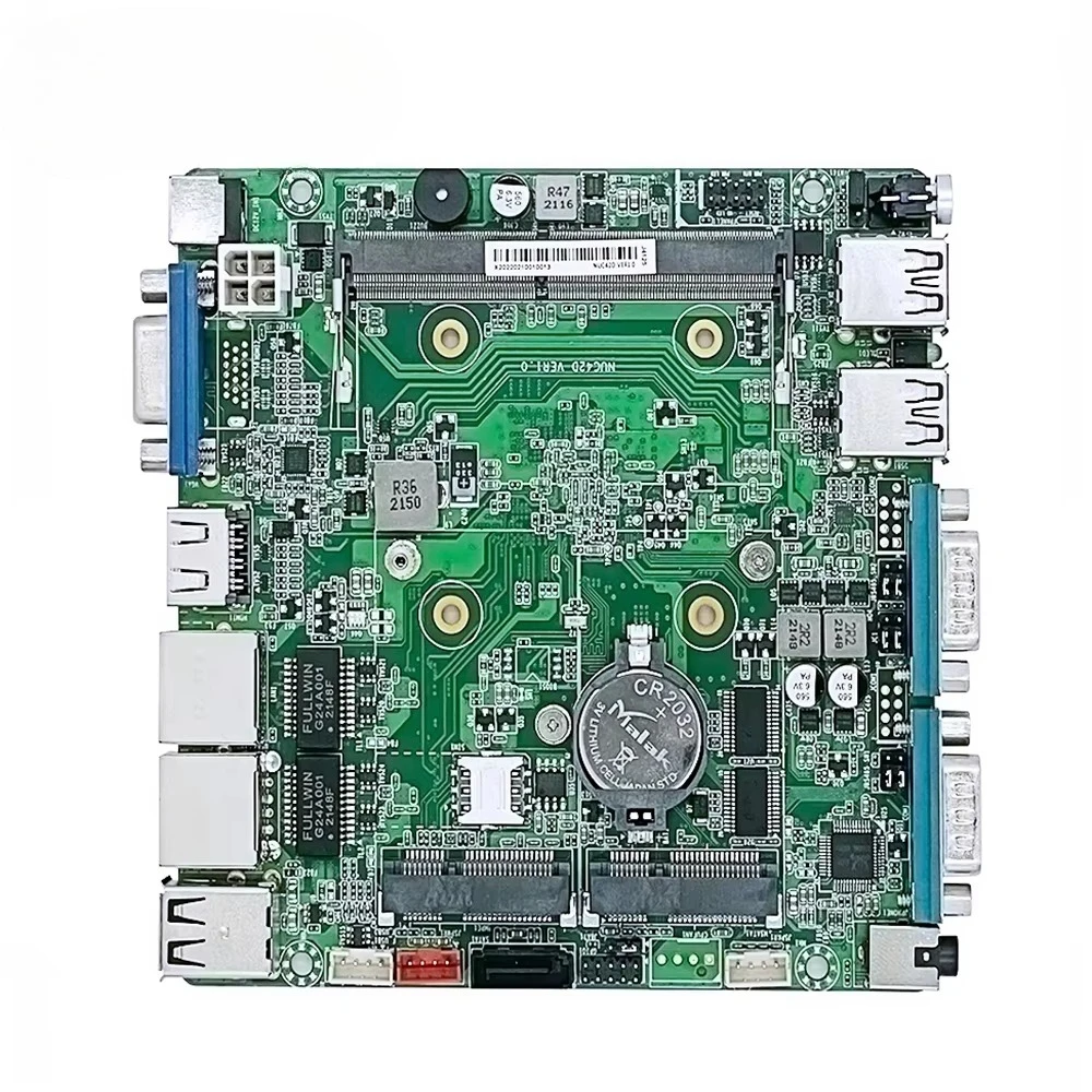Venditore d'oro J1900 N100 J6412 Processore 2 HDM 6 USB 2 LAN Controllo industriale Scheda madre Nano Mini Itx