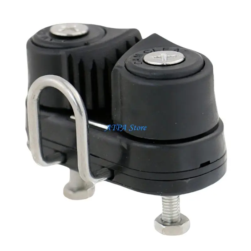 U13C Automatic Rope Clamp Featuring Ball Bearing Mechanism & Nylon Guide for Boats