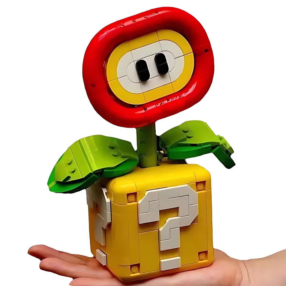 Piranha Plant Potted Mariocky Question Mark Model Fit 71426 Flame Flower Assembled Building Blocks Bricks Children Puzzle Toys