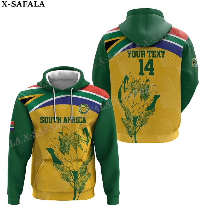 

South Africa Rugby Go Springboks 3D Print Zipper Hoodie Men Pullover Sweatshirt Hooded Jersey Tracksuit Outwear Coat Casual-4