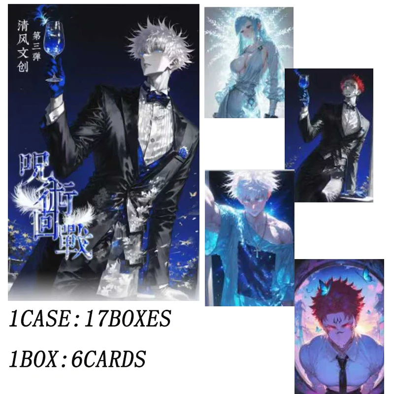 102 szt./Jujutsu Kaisen Akrylowy Zestaw Kart Artystycznych Booster Box Edycja Limitowana SP UR Rzadki Zestaw Kolekcjonerski z Postaciami