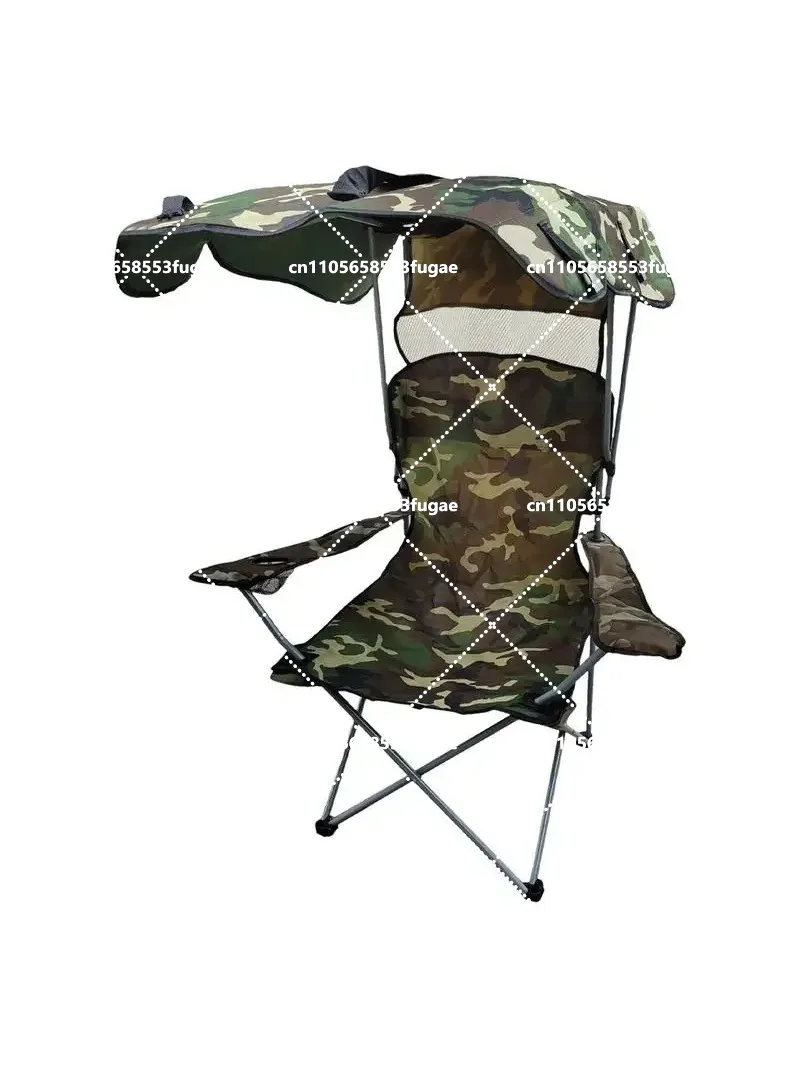 Camping Folding Chair With Shade Canopy For Outdoor Lightweight Camping Stool Camping  Chair Foldable Seat fishing